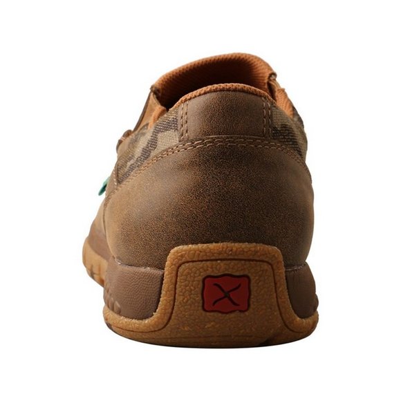 Twisted X Men's (WIDE) Mossy Oak Camouflage Slip-On Driving Moccasin, Camo Shoe - Picture 4 of 5